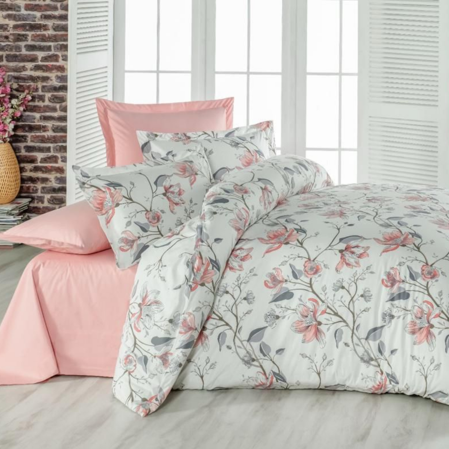 100% Cotton Bedding Set – Double & King Size, set of 6