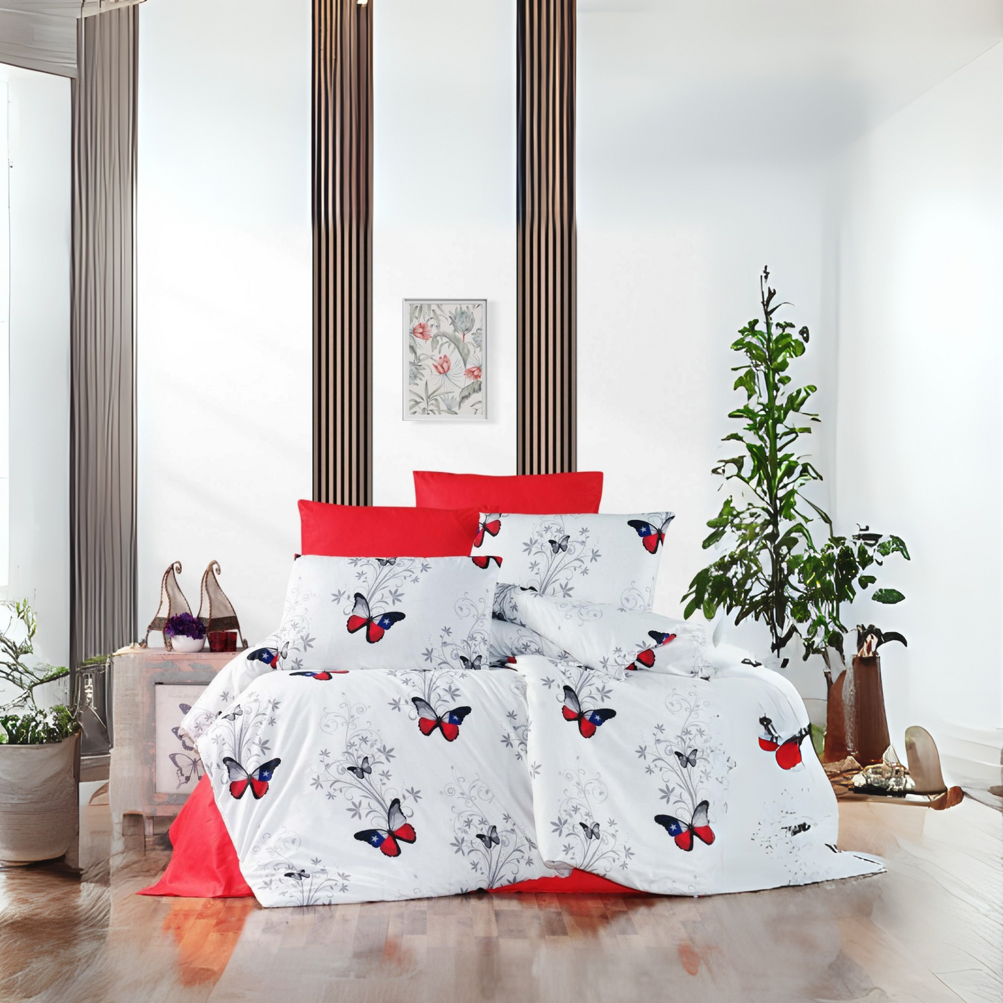 100% Cotton Bedding Set – Double & King Size, set of 6