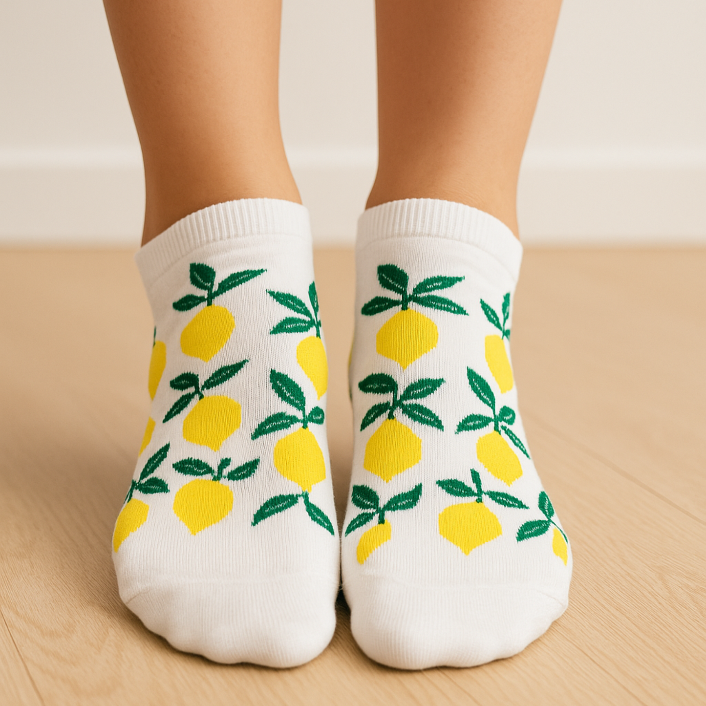 Bright Lemon Ankle Socks – 6 Pack