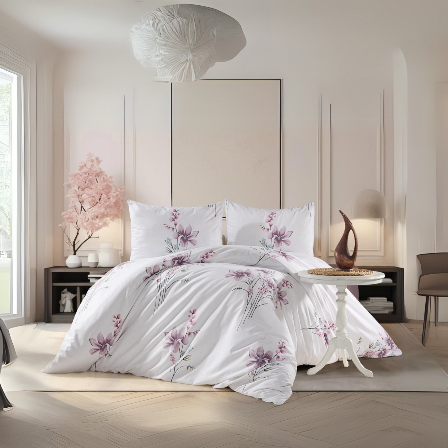 100% Cotton Bedding Set – Double & King Size, set of 6